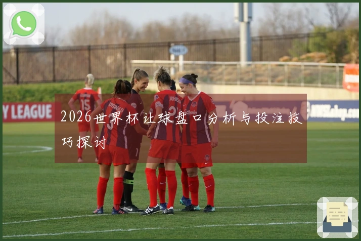 2026世界杯让球盘口分析与投注技巧探讨