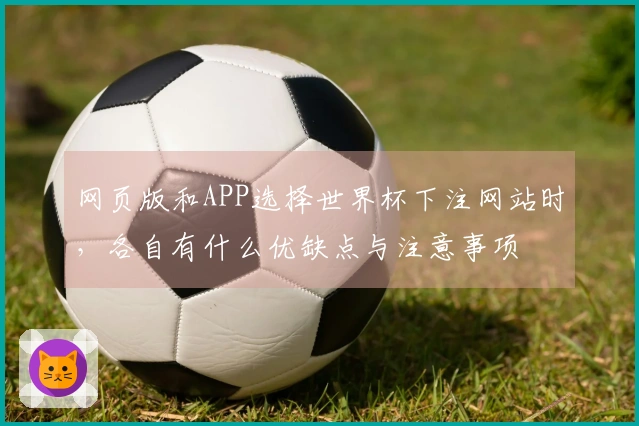 网页版和APP选择世界杯下注网站时，各自有什么优缺点与注意事项