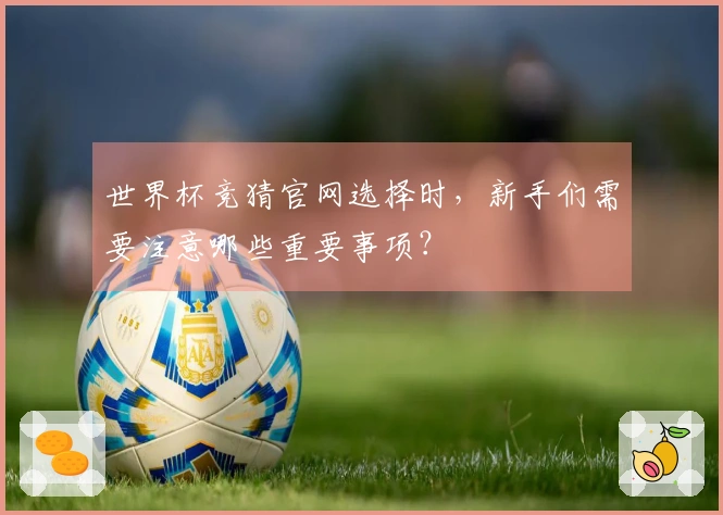 世界杯竞猜官网选择时，新手们需要注意哪些重要事项？